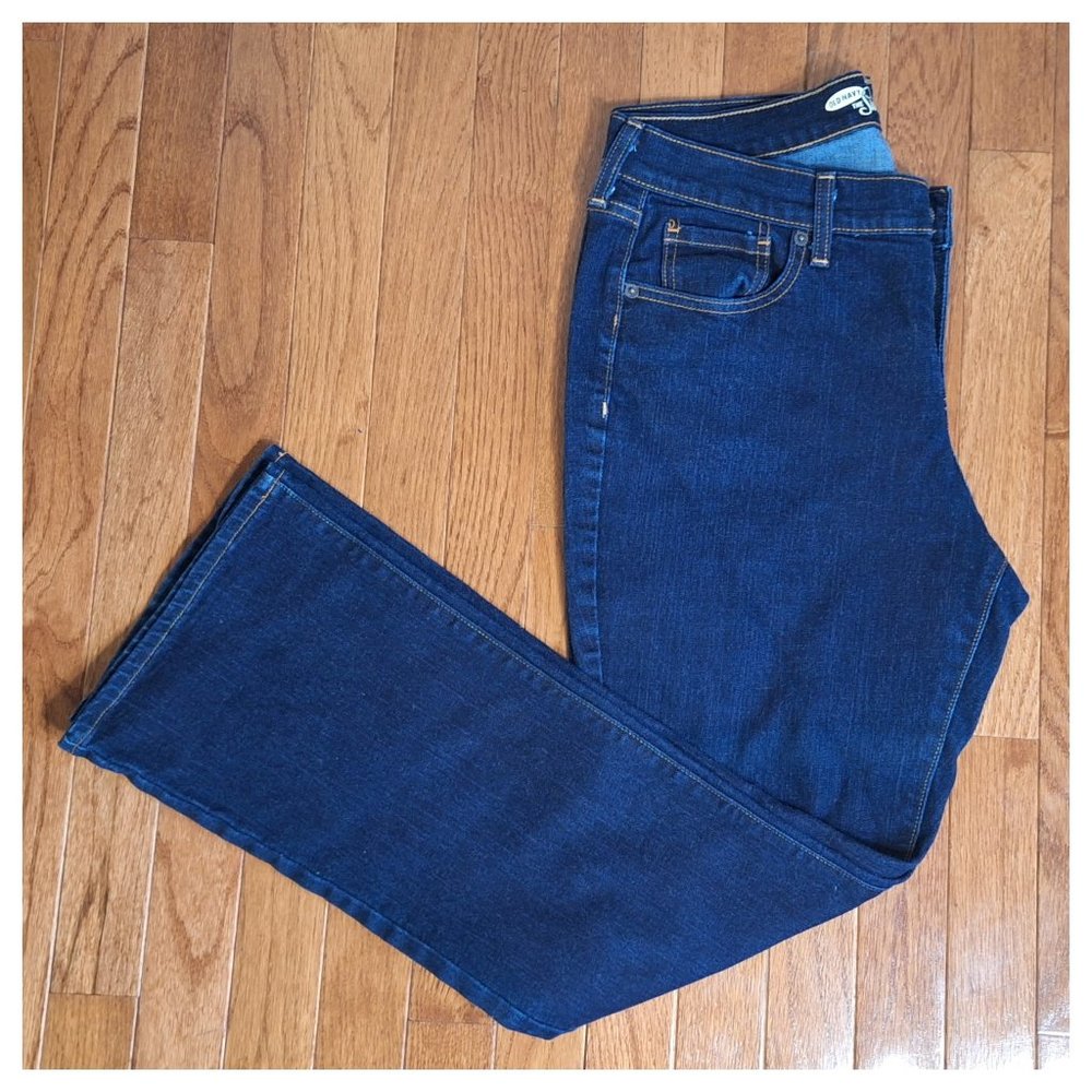 Old Navy Sweetheart Blue Jeans 12 Short EUC Casual Travel Holiday Mom Comfy Boho